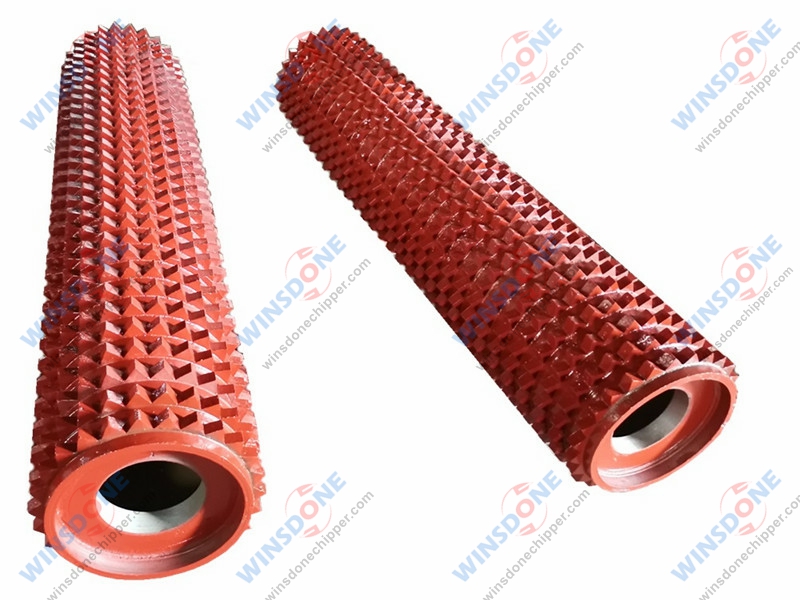 Drum chipper feed roller Buy Wood chipper knife from WINSDONE